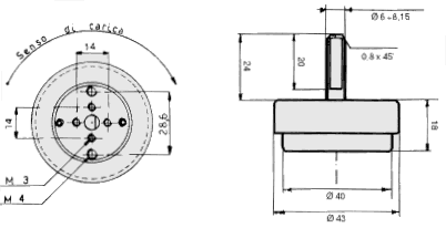 Mini mechanical timer with acoustic signal
