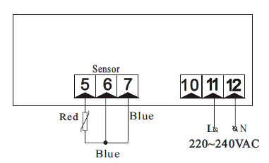 High temperature red led digital thermometer K400-465-550C