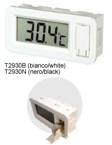 termometro da pannello a batteria frontale