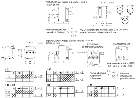 Single or double poles time switch