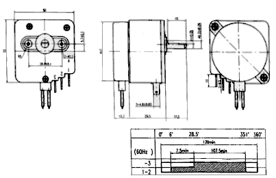 Synchrotimer for washing machine