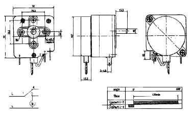 Synchrotimer for washing machine